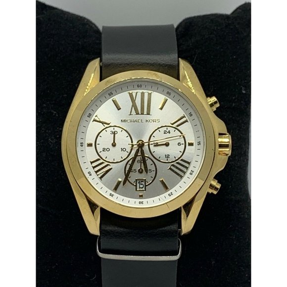 Michael Kors MK5743 Women\'s Black Leather Analog D